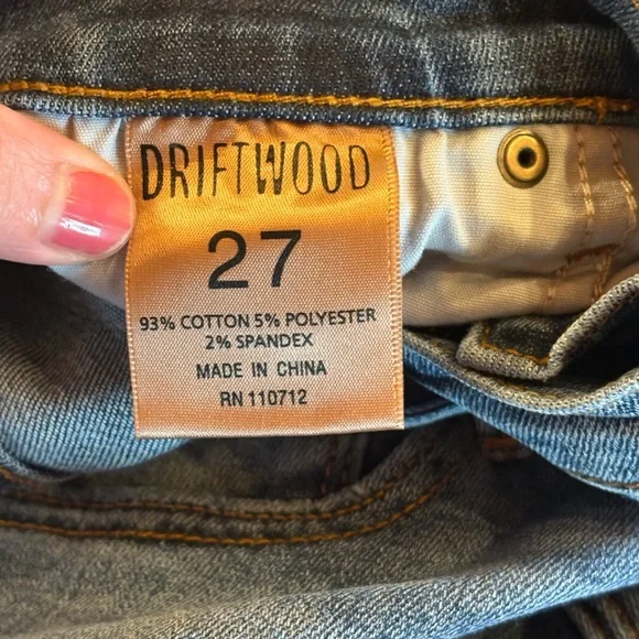 Driftwood Scandia Colette Women's Blue Embroidered Jeans - Picture 6 of 6